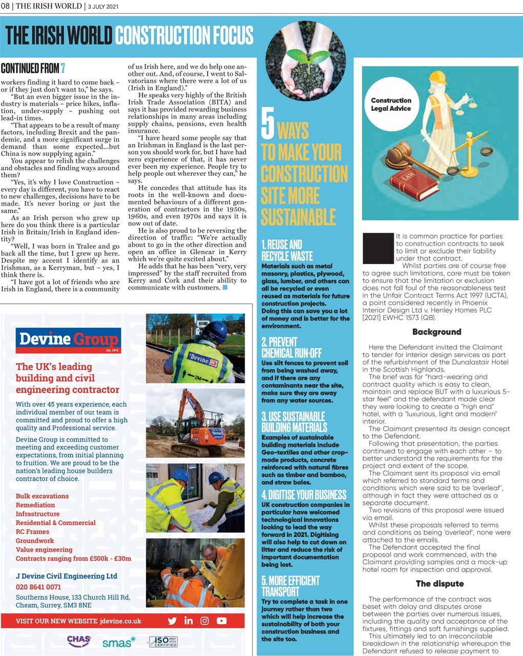 Irish World Preview Pages