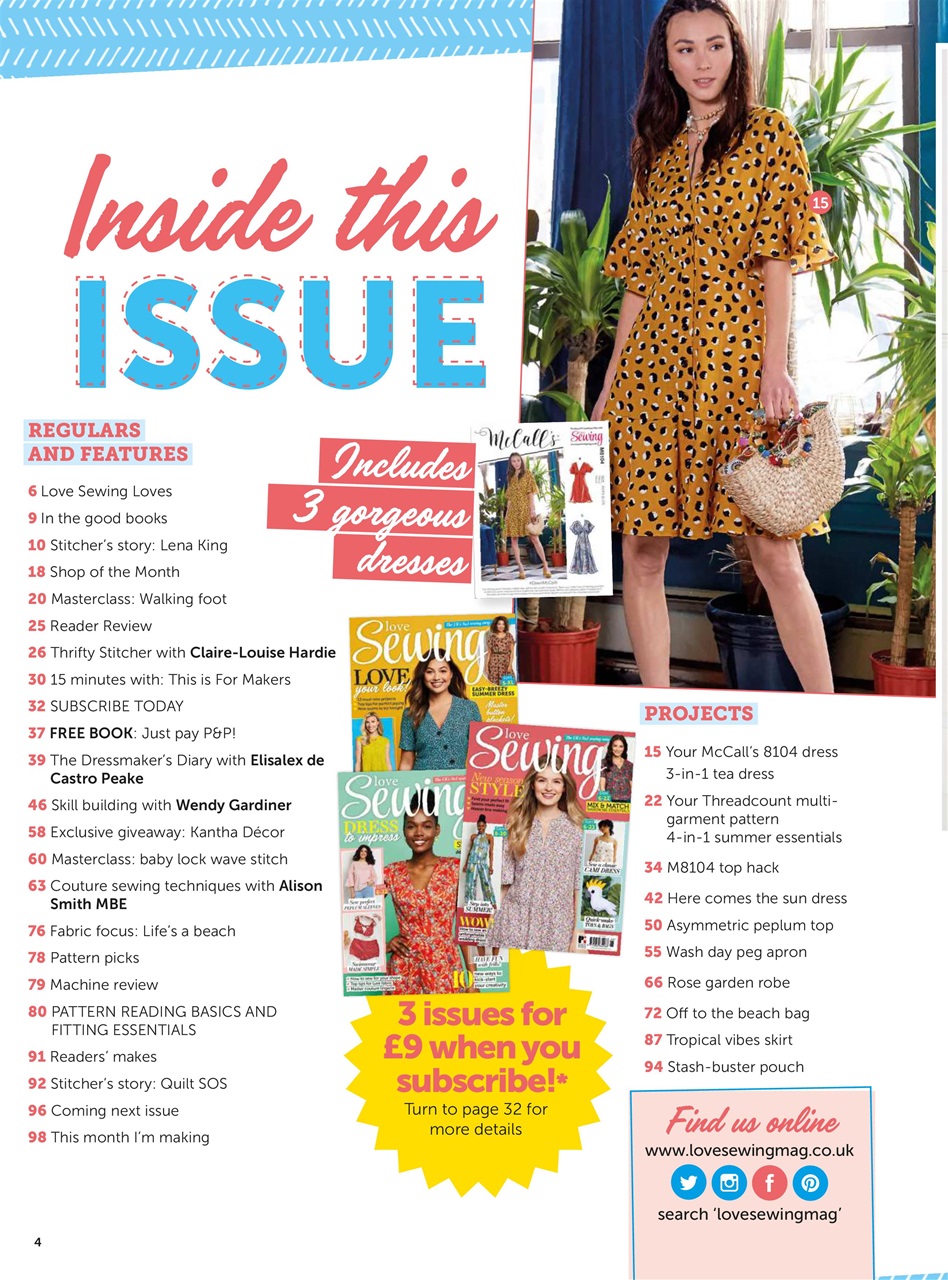 Love Sewing Preview Pages