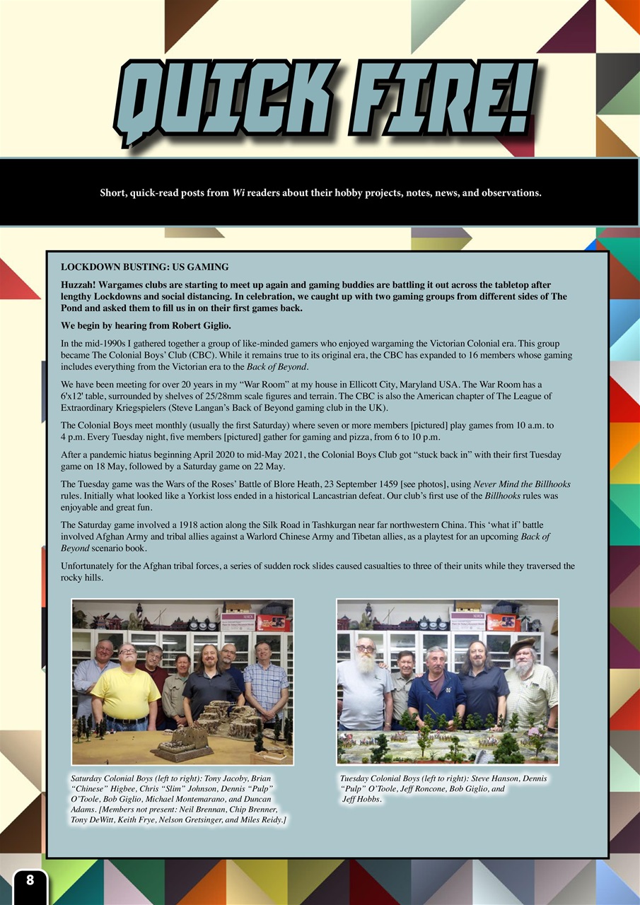 Wargames Illustrated Preview Pages