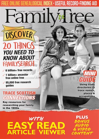 Family Tree issue August 2021