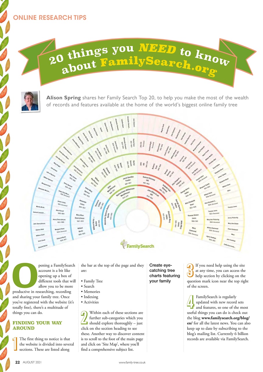 Family Tree Preview Pages