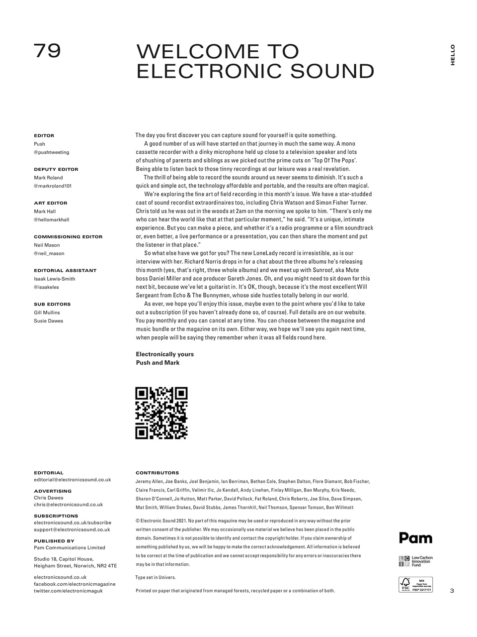 Electronic Sound Preview Pages