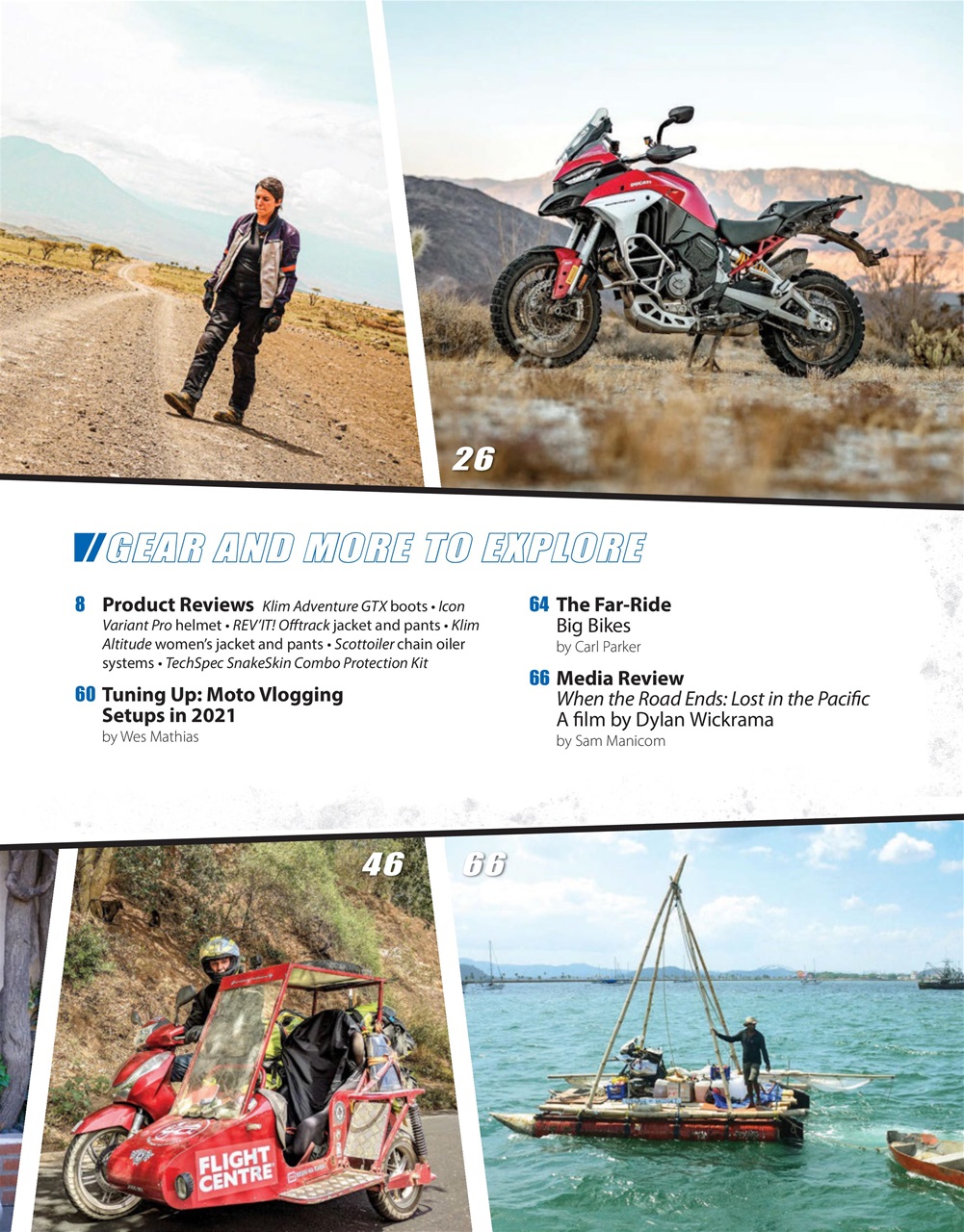 Adventure Motorcycle Preview Pages