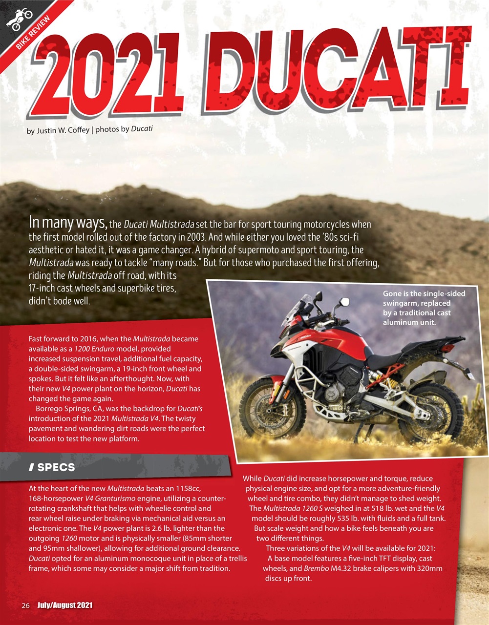 Adventure Motorcycle Preview Pages