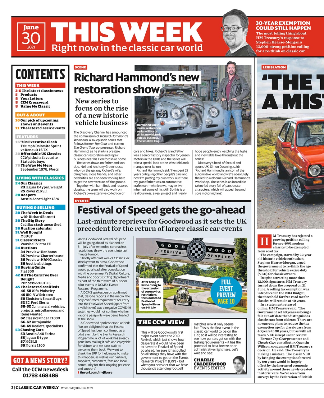 Classic Car Weekly Preview Pages