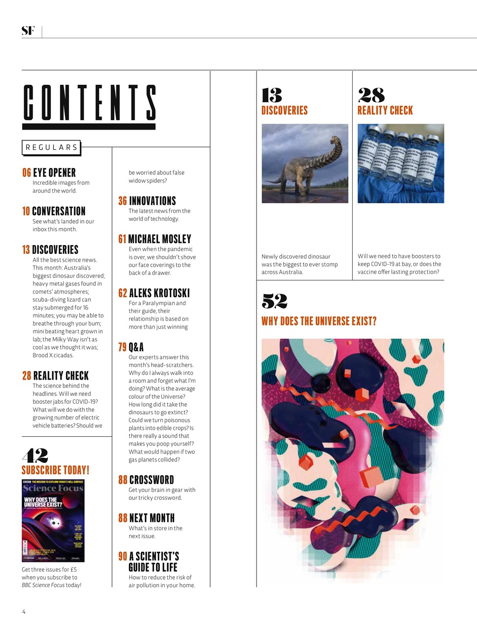 BBC Science Focus Magazine Preview Pages