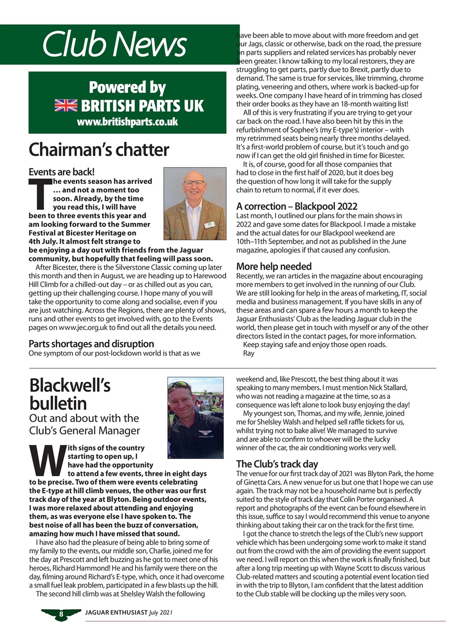 Jaguar Enthusiast Preview Pages