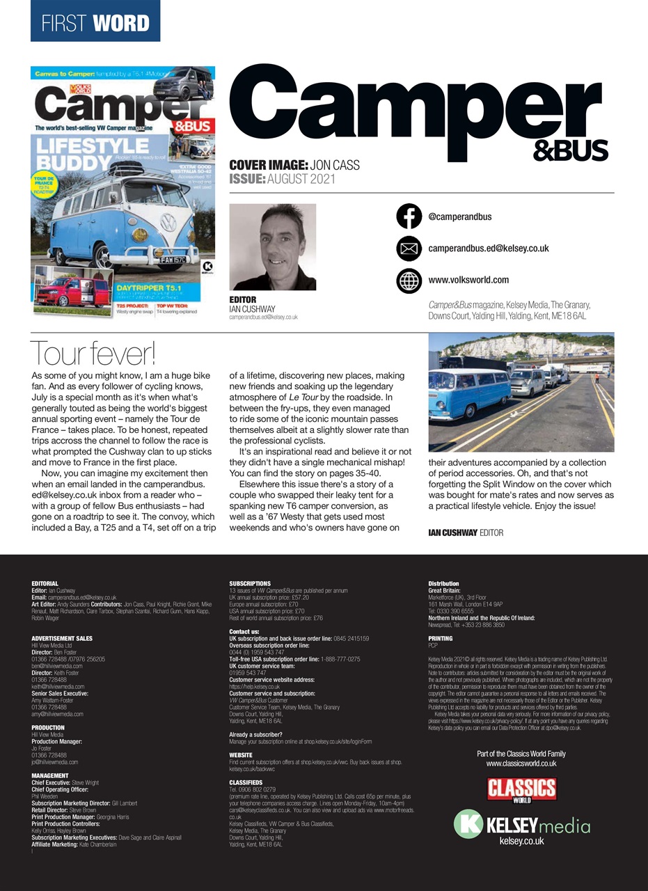 VW Camper Preview Pages