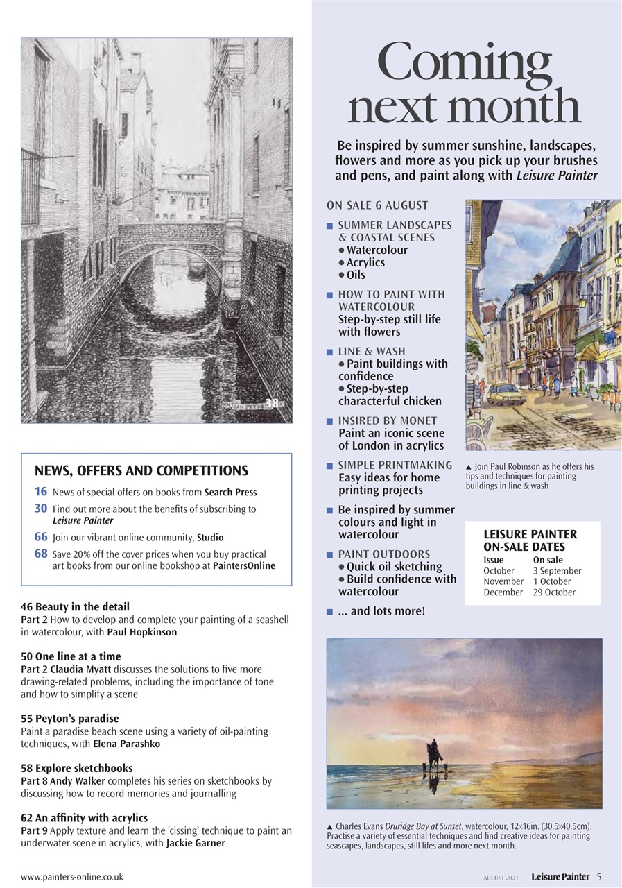 Leisure Painter & The Artist Preview Pages