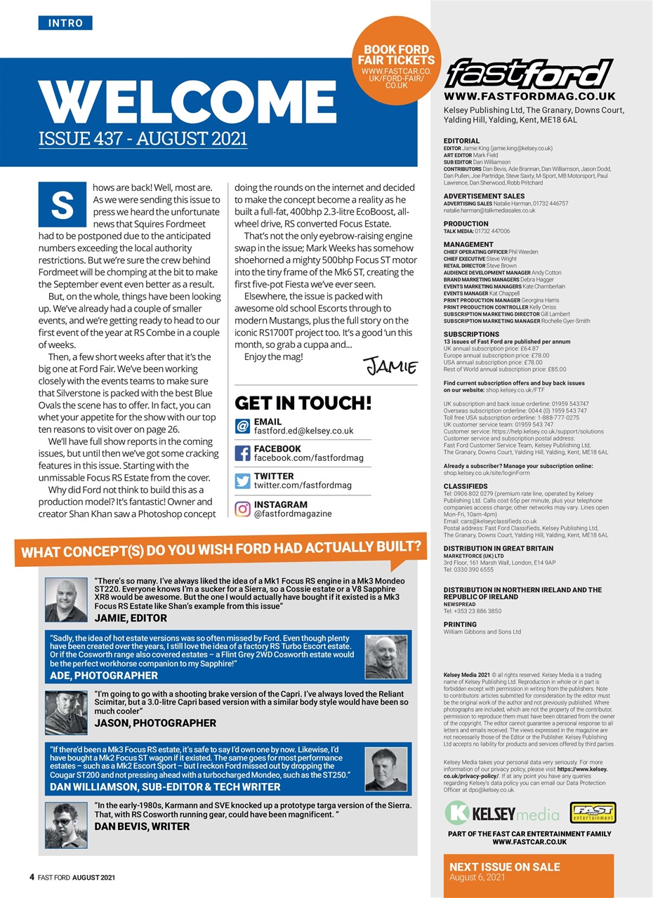 Fast Ford Preview Pages