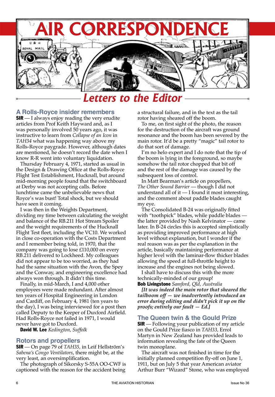The Aviation Historian Magazine Preview Pages