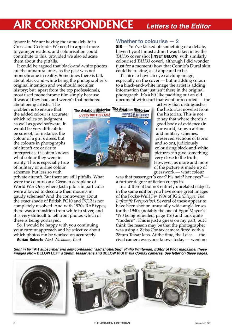 The Aviation Historian Magazine Preview Pages