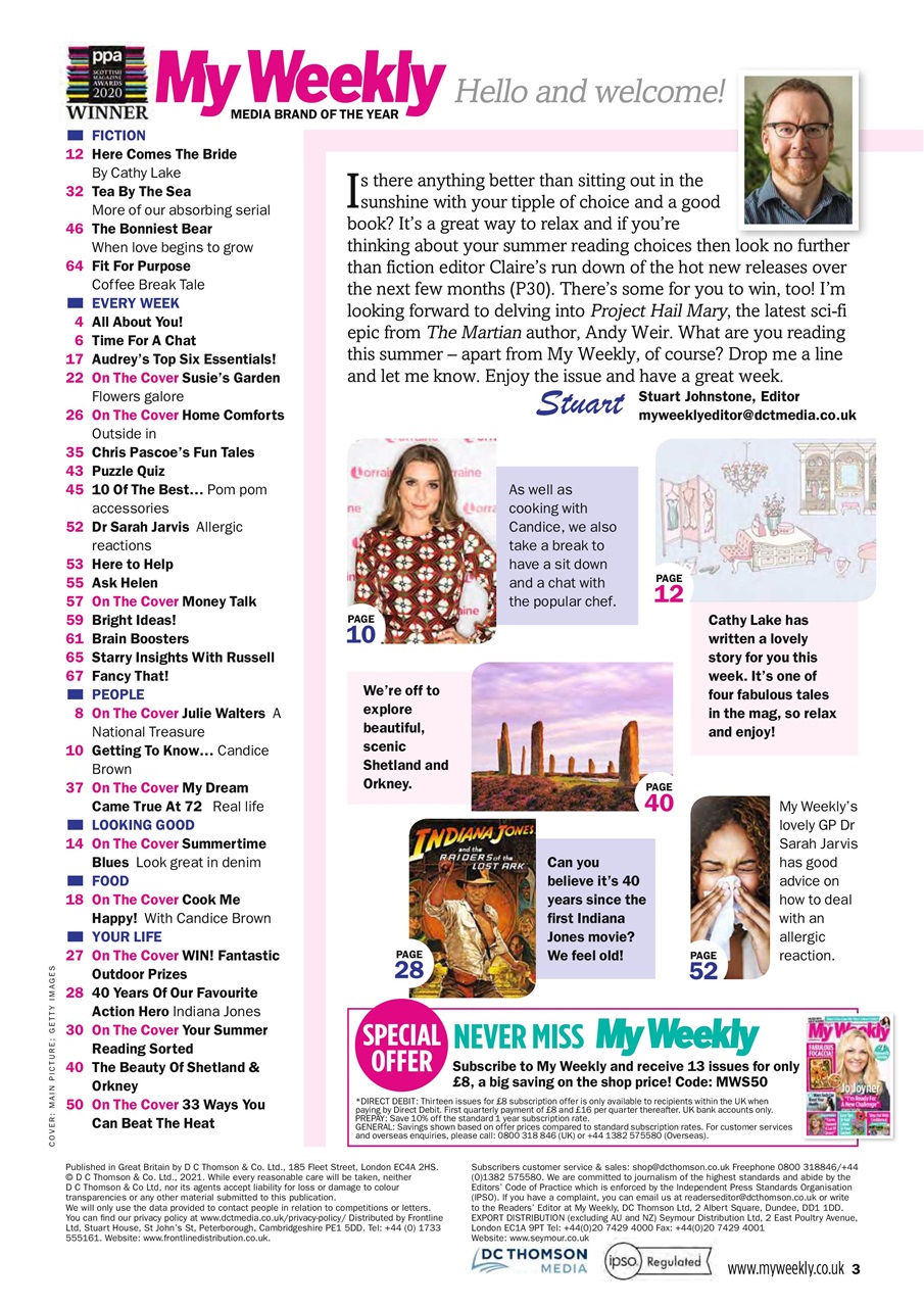 My Weekly Preview Pages