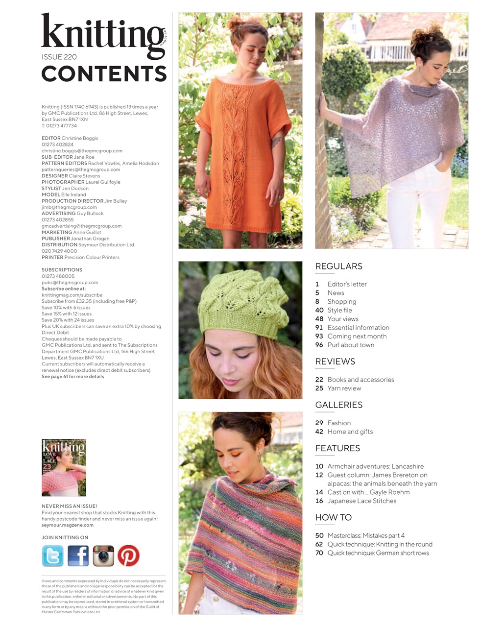 Knitting Preview Pages