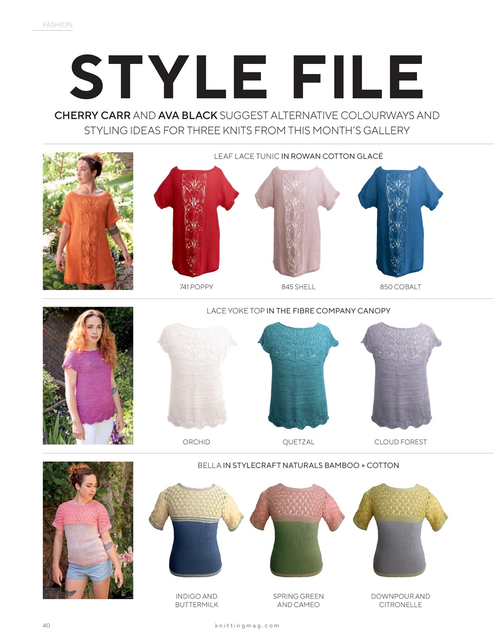 Knitting Preview Pages