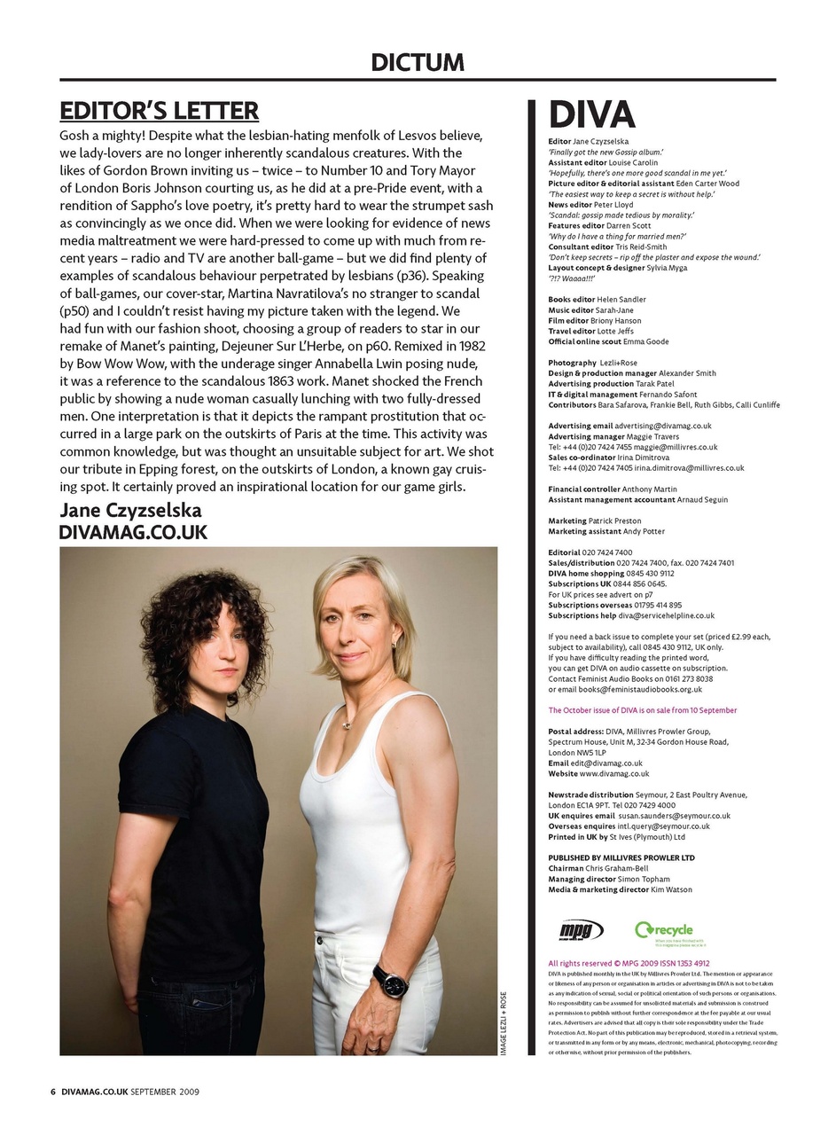 DIVA Magazine Preview Pages