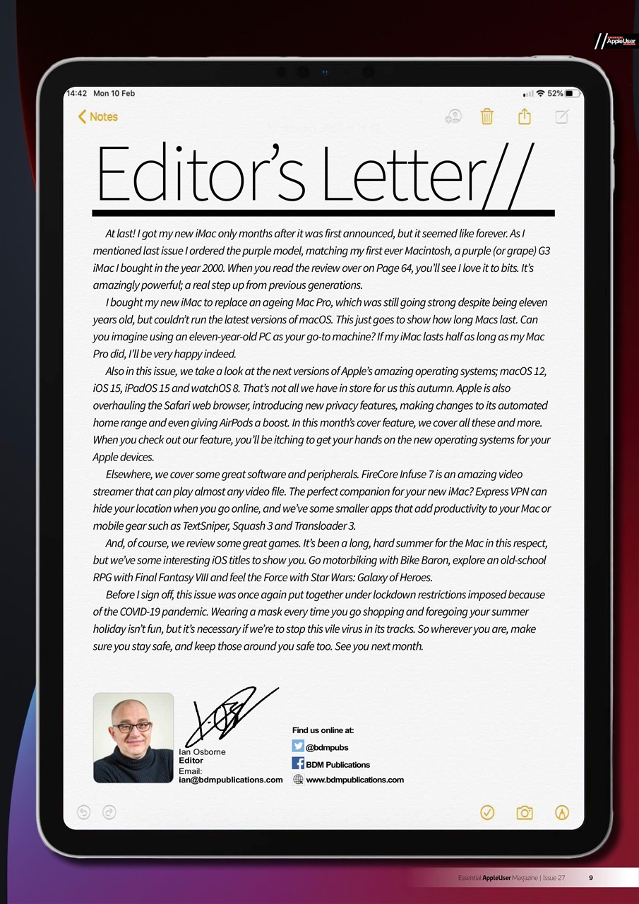 Essential Apple User Preview Pages