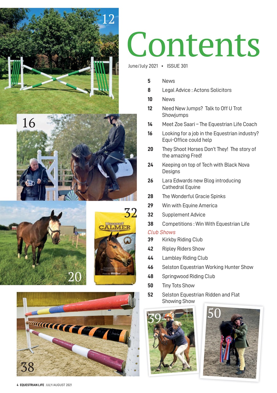 Equestrian Life Magazine Preview Pages
