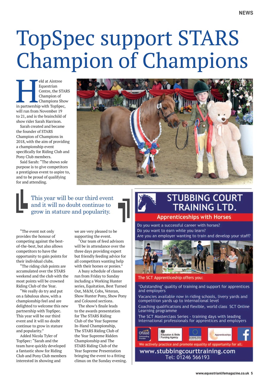 Equestrian Life Magazine Preview Pages