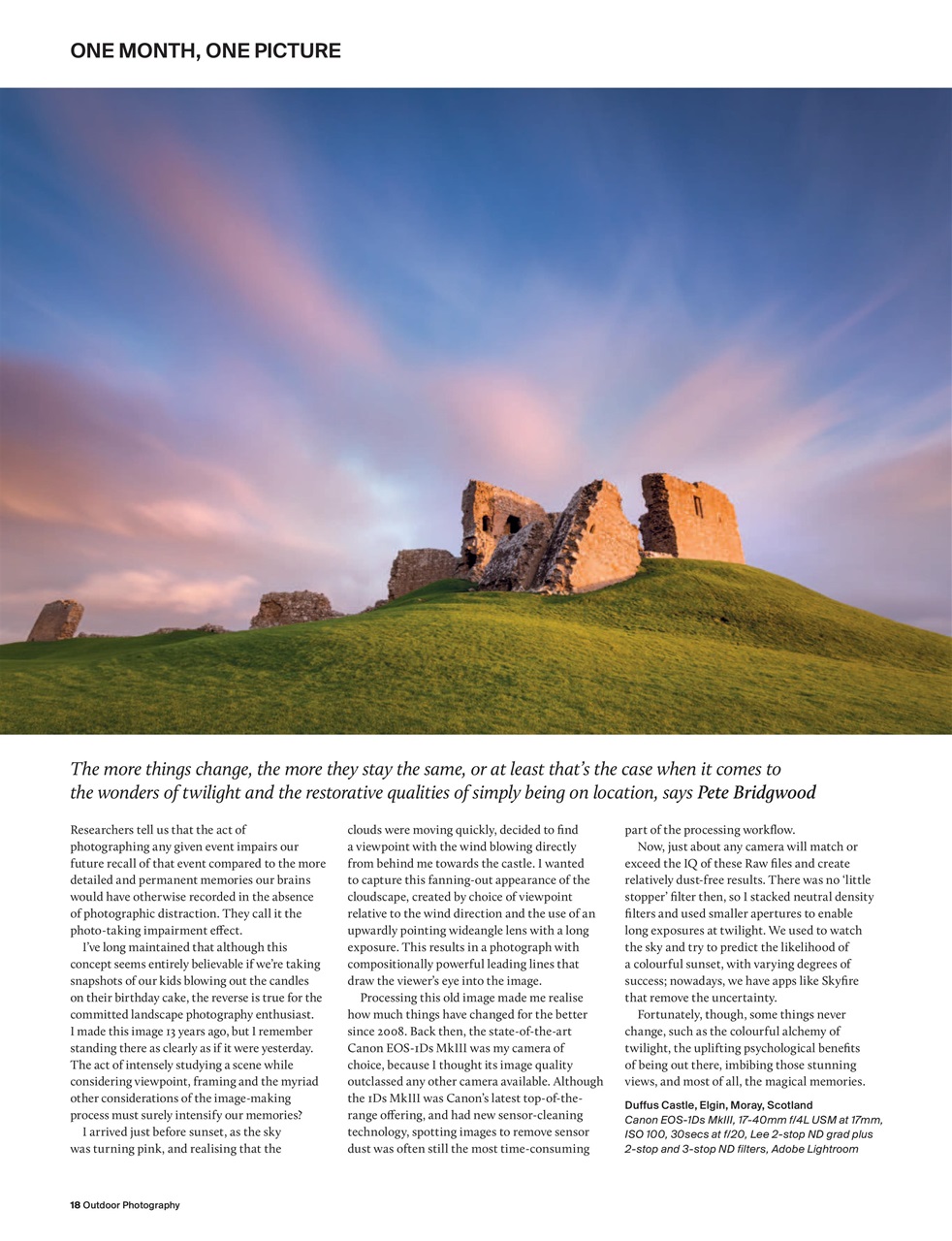 Outdoor Photography Preview Pages