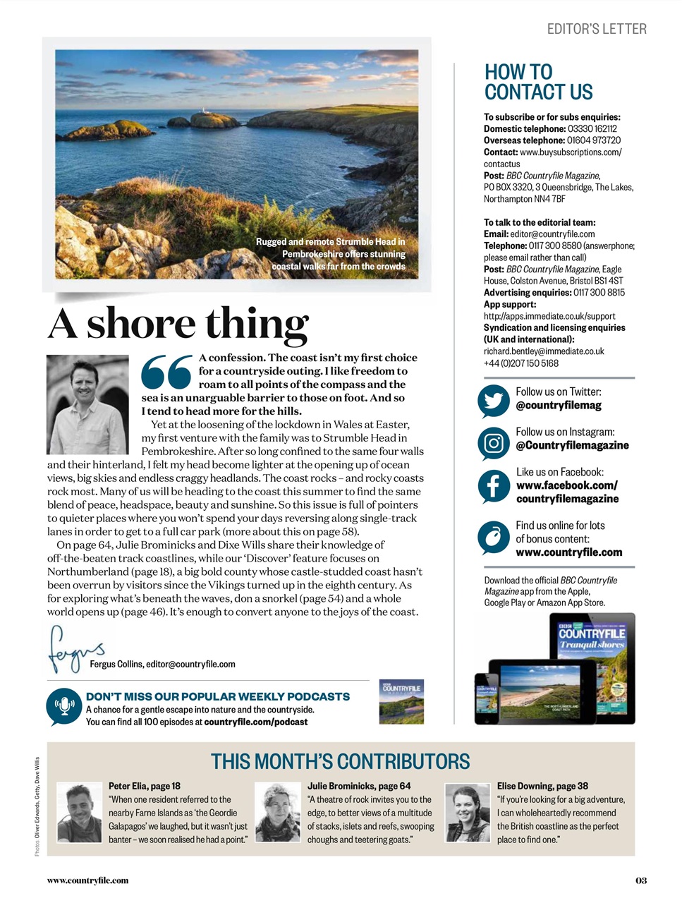 BBC Countryfile Magazine Preview Pages