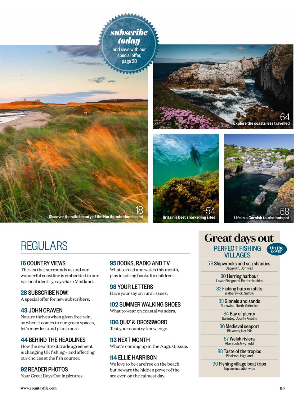 BBC Countryfile Magazine Preview Pages