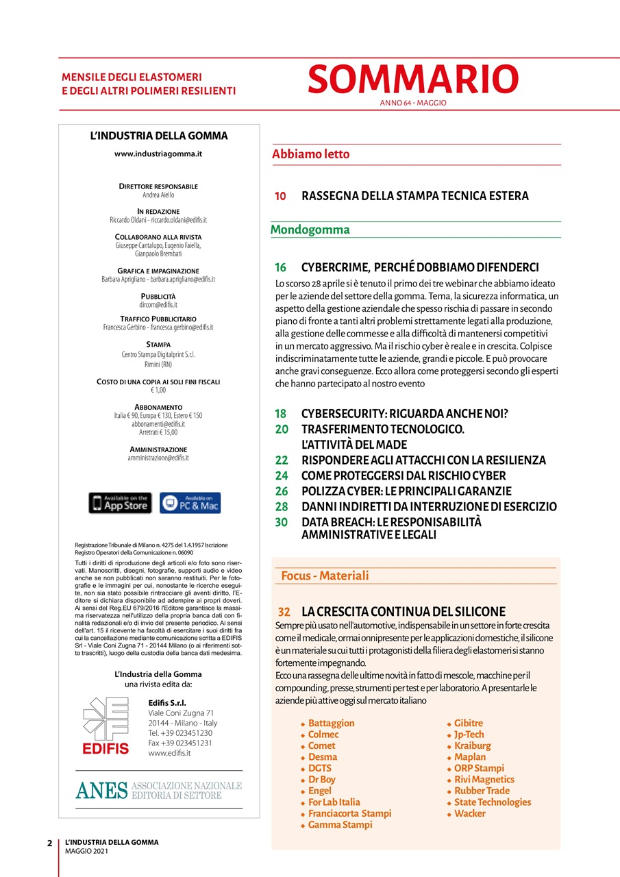 L’industria della Gomma Preview Pages