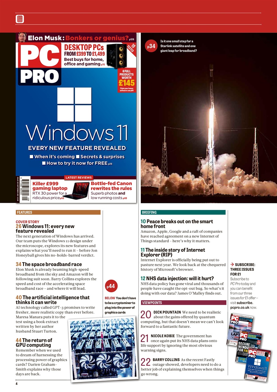 PC Pro Preview Pages
