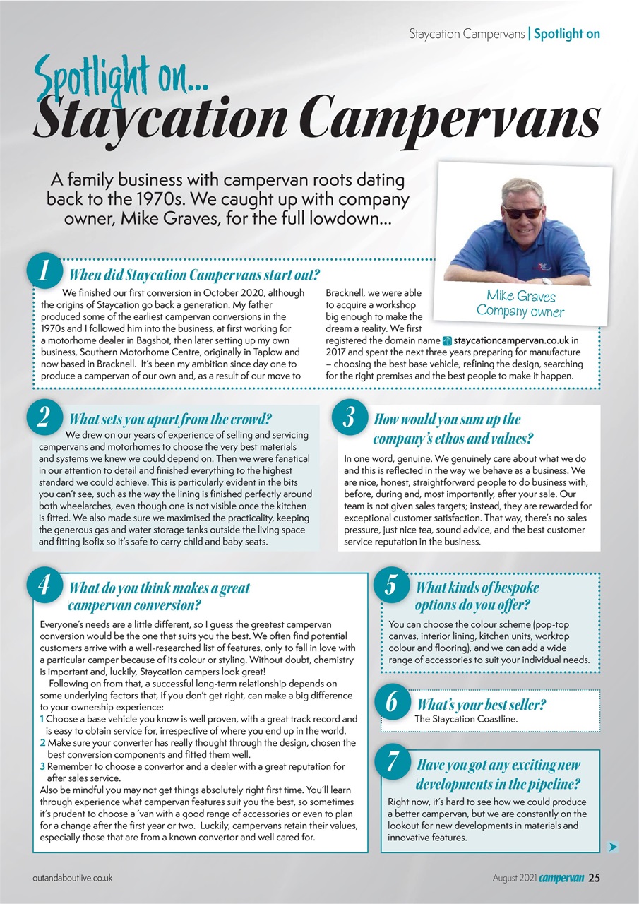 Campervan Preview Pages