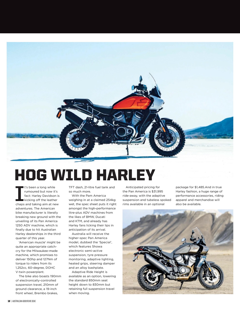 Australian Adventure Bike Preview Pages