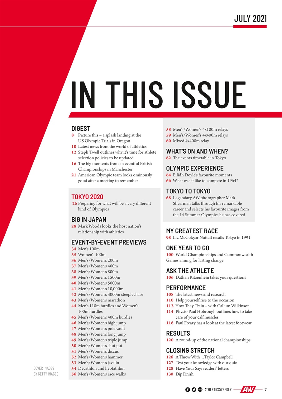 AW – Athletics Weekly Magazine Preview Pages