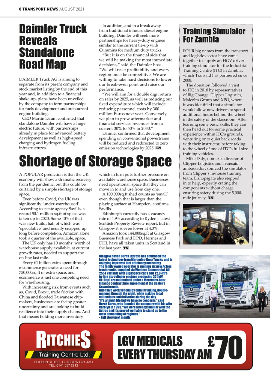 Transport News Preview Pages