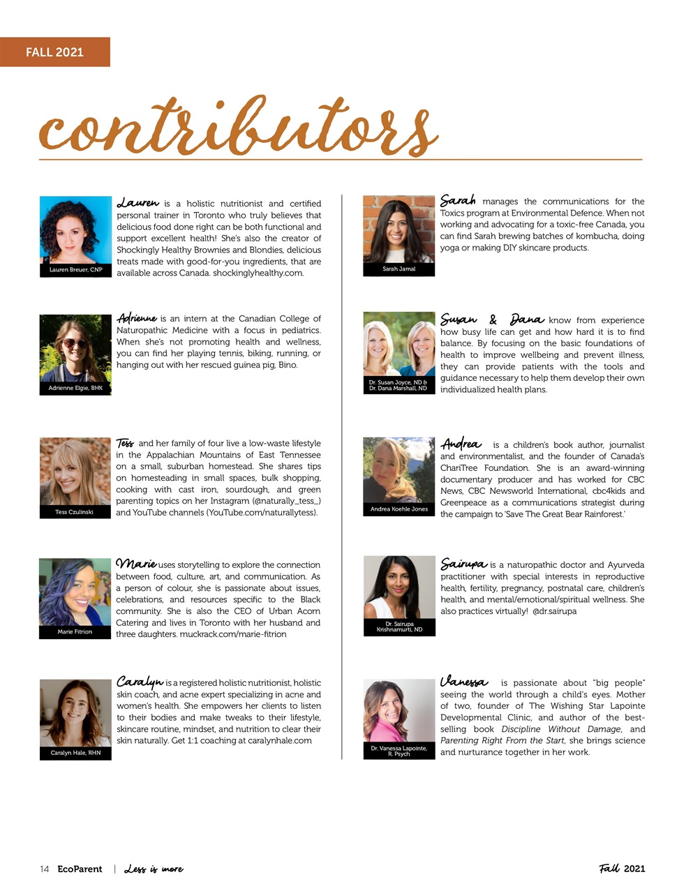 Ecoparent Magazine Preview Pages