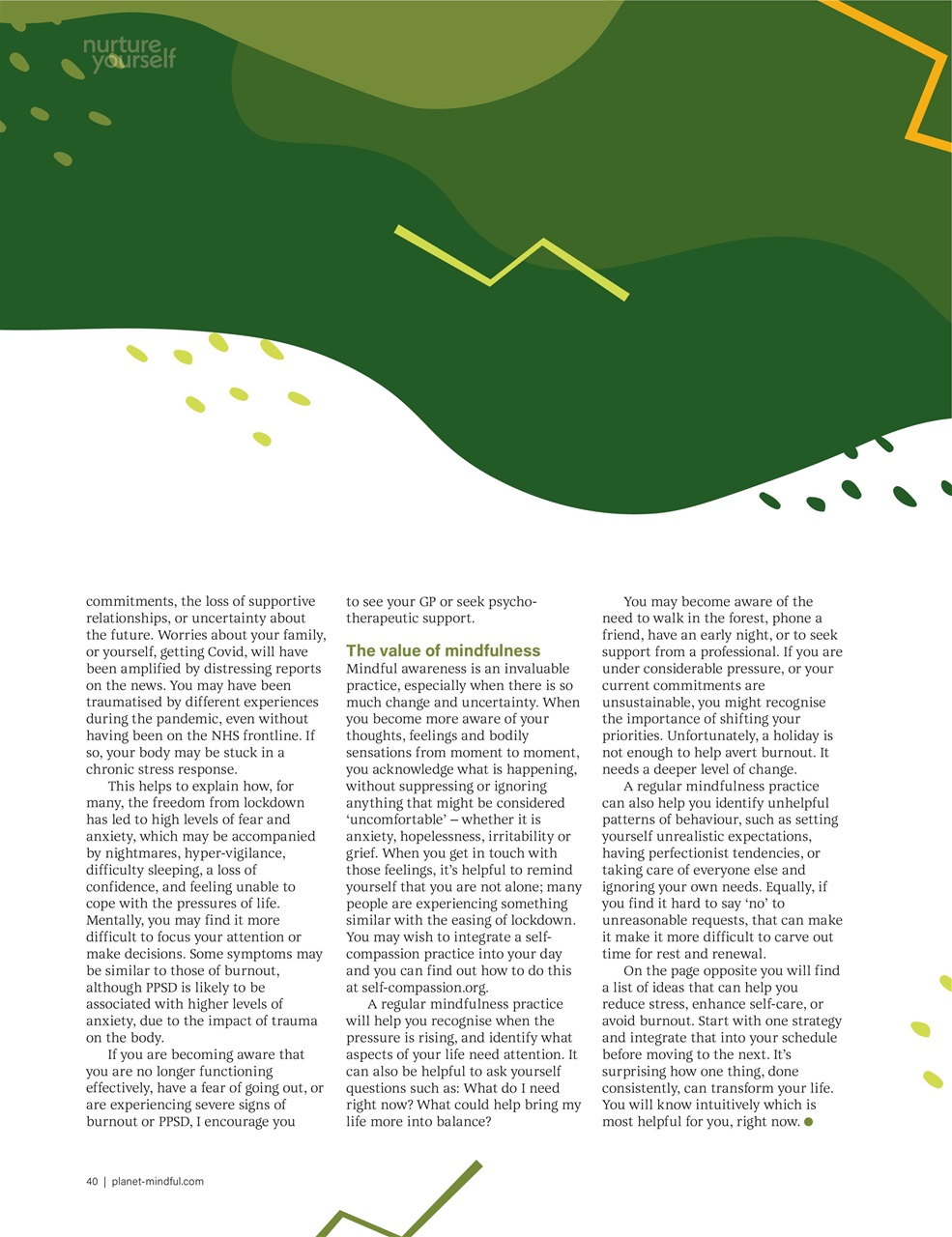 Planet Mindful Preview Pages