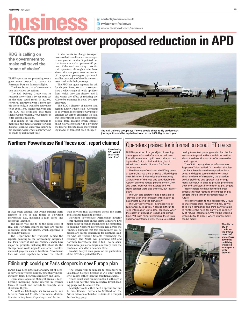 Railnews Preview Pages