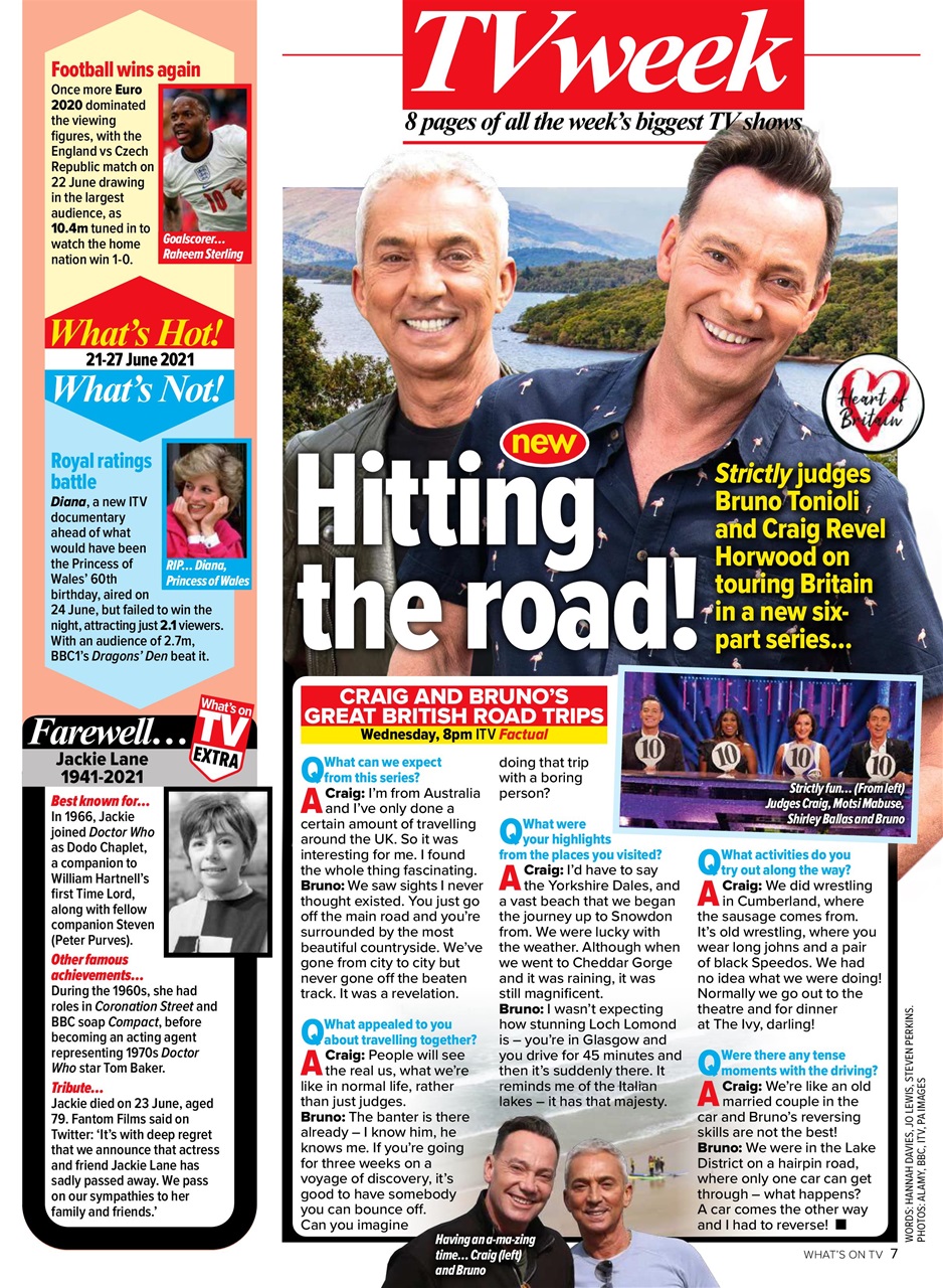 What's on TV Preview Pages