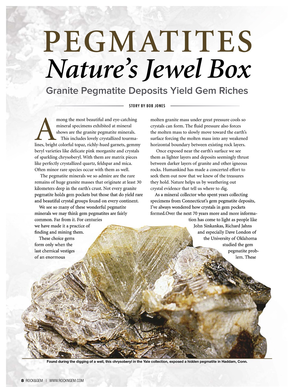 Rock&Gem Magazine Preview Pages