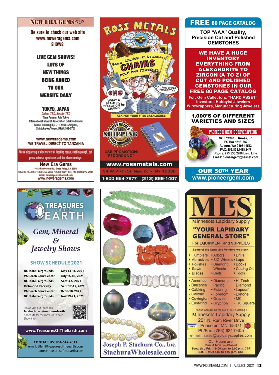 Rock&Gem Magazine Preview Pages