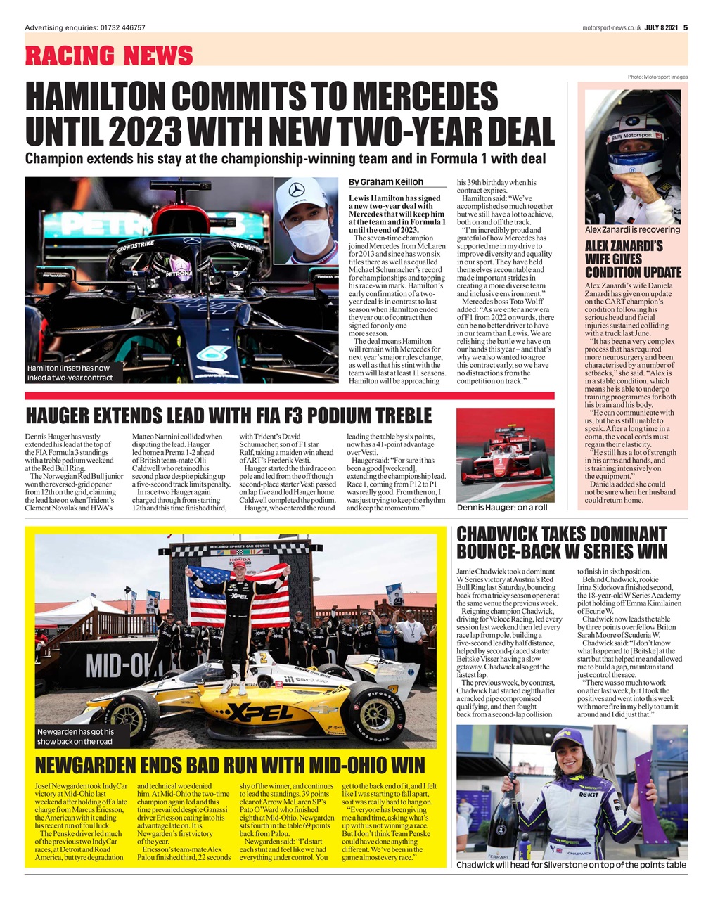 Motorsport News Preview Pages