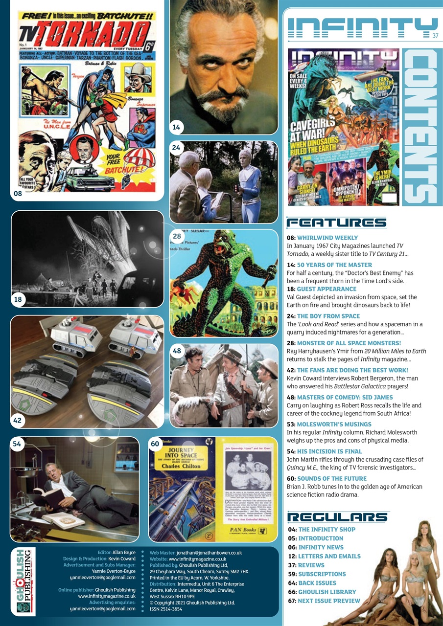 Infinity Magazine Preview Pages