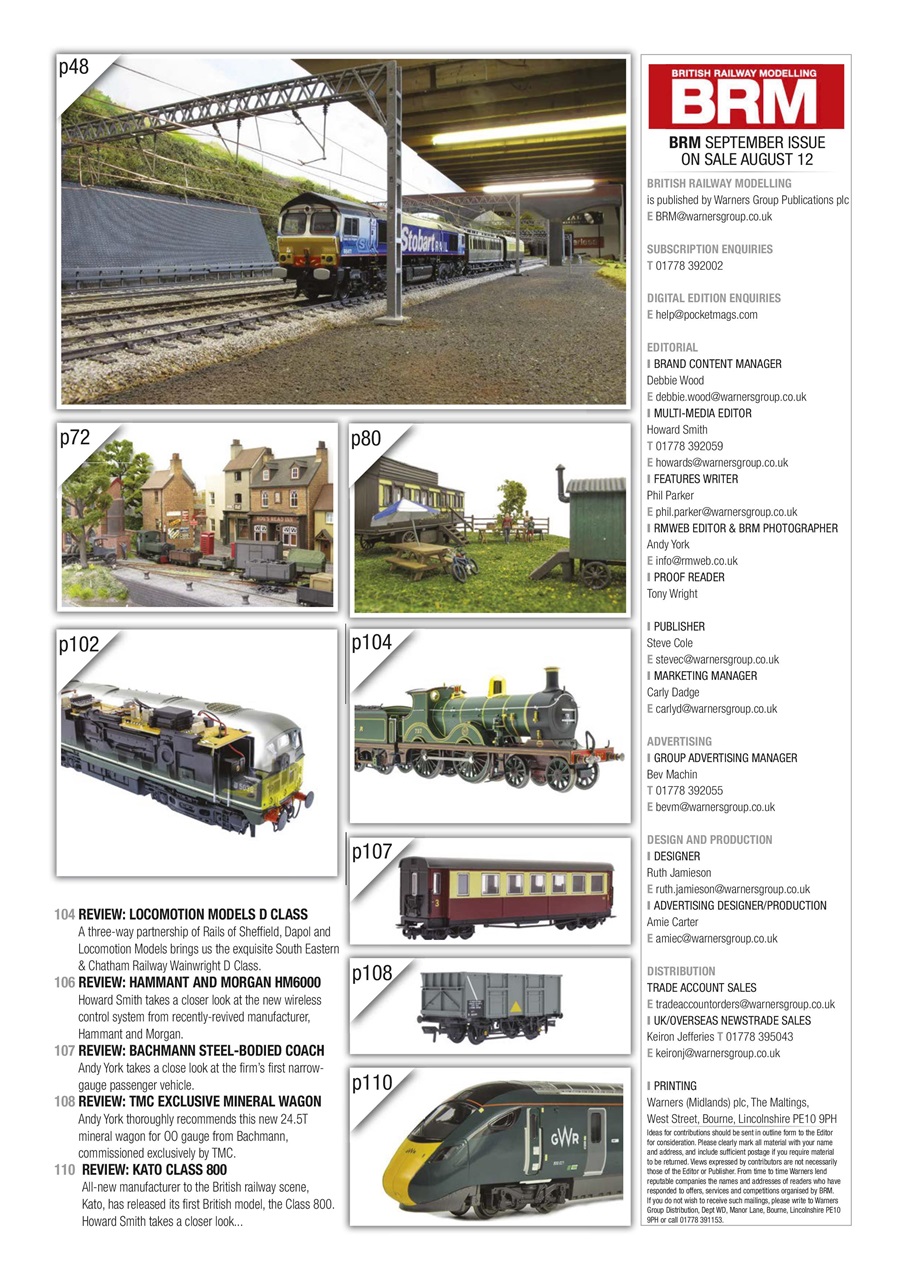 British Railway Modelling (BRM) Preview Pages