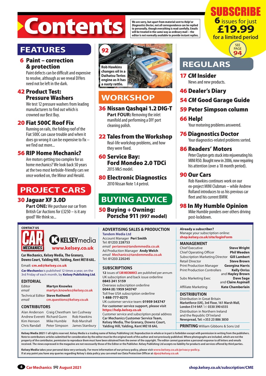 Car Mechanics Preview Pages