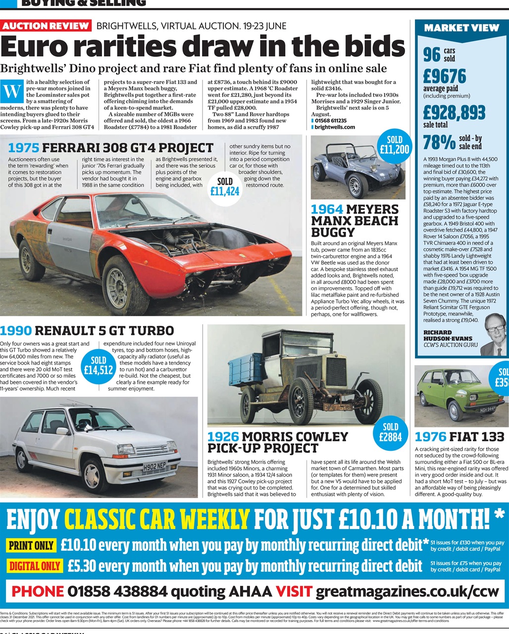 Classic Car Weekly Preview Pages