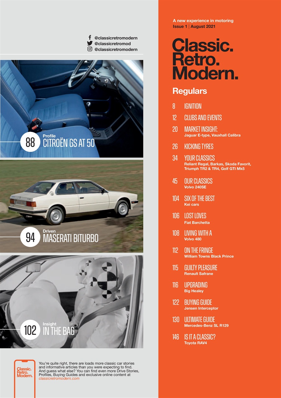 Classic Retro Modern Magazine Preview Pages