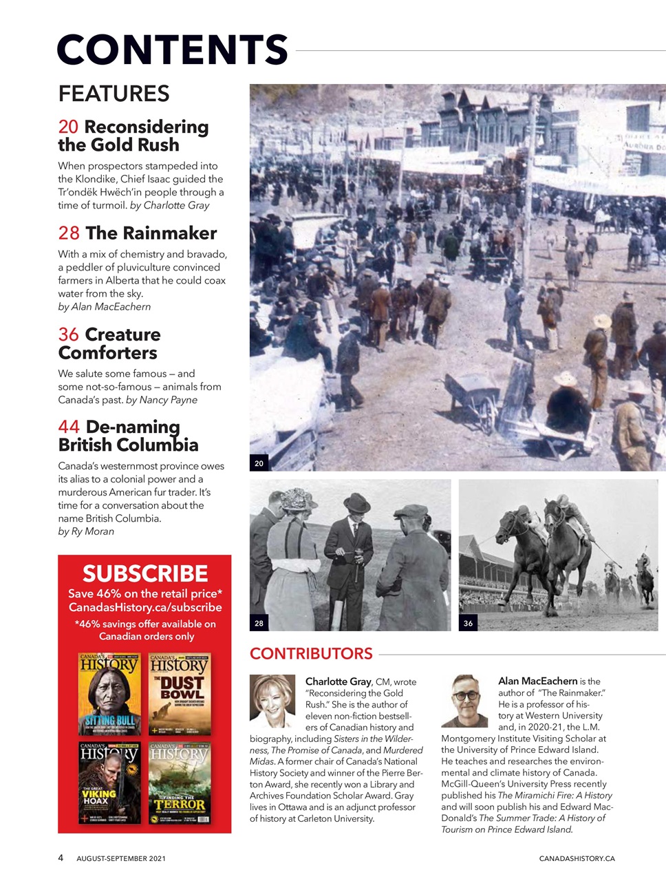 Canada's History Preview Pages