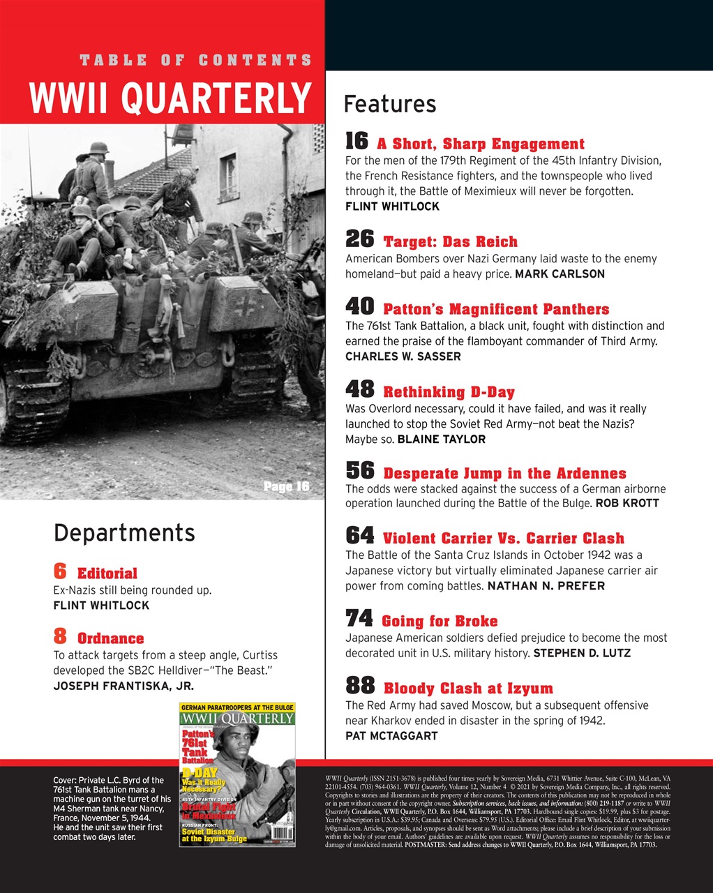 WWII Quarterly Preview Pages