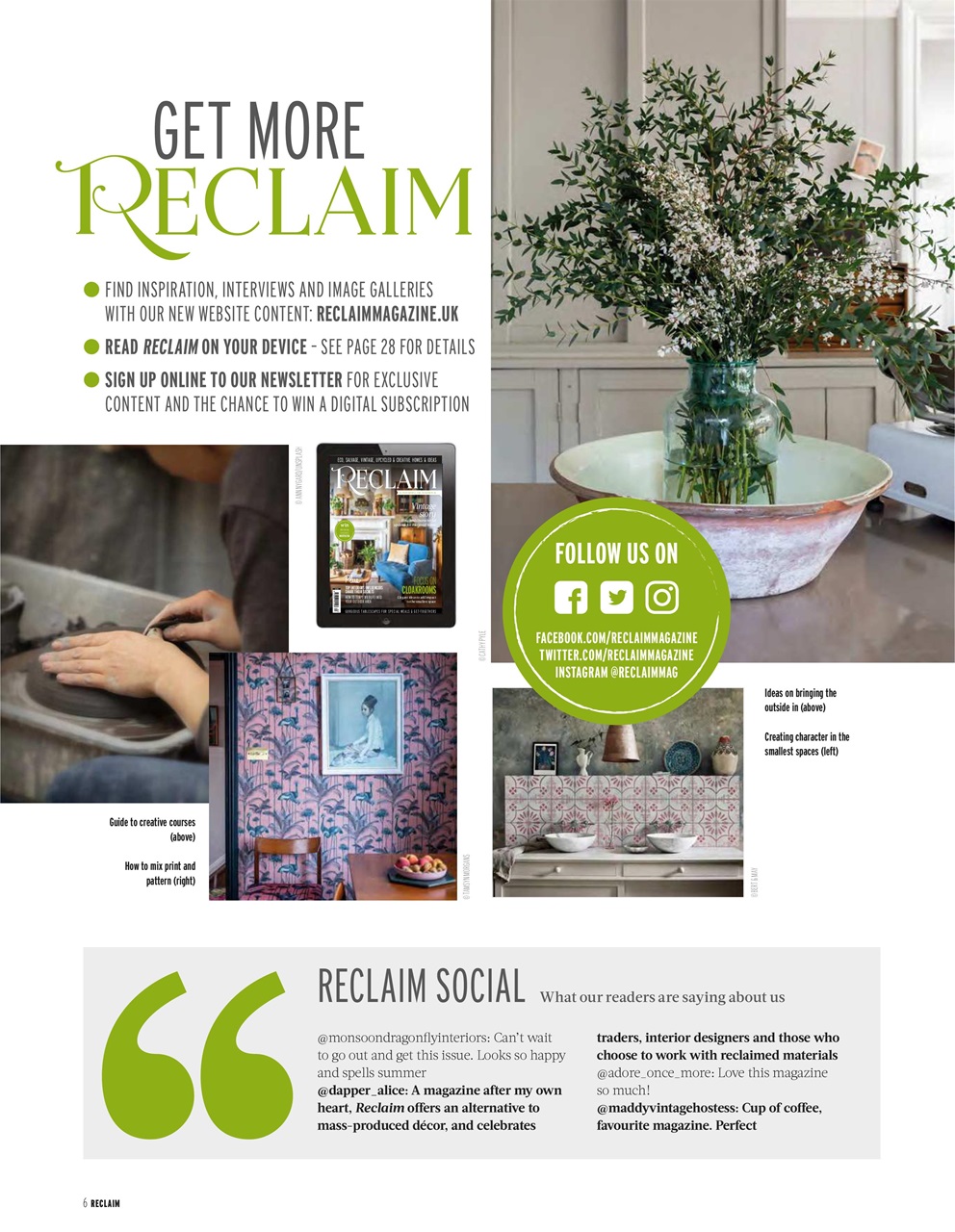 Reclaim Preview Pages