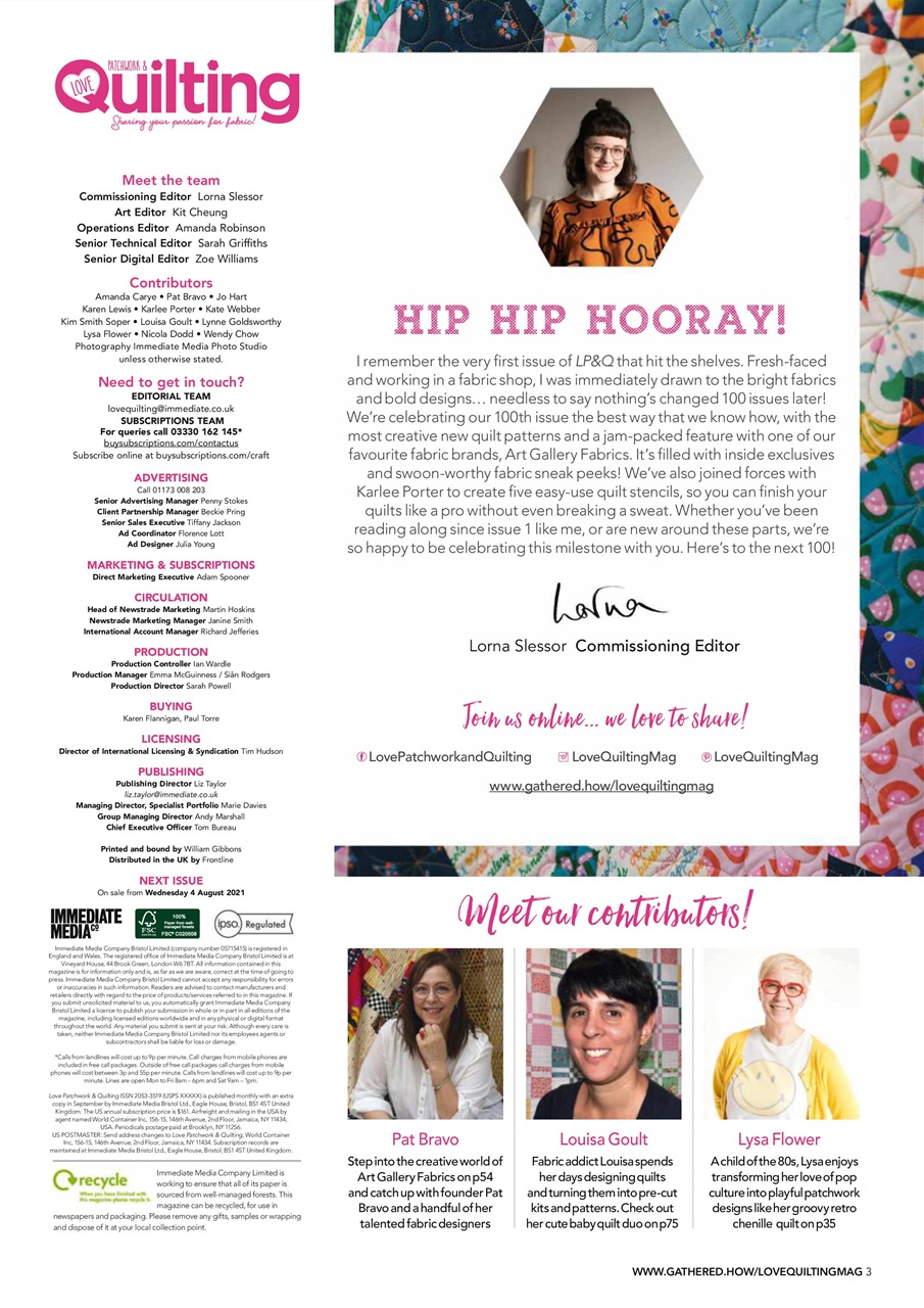 Love Patchwork & Quilting Preview Pages