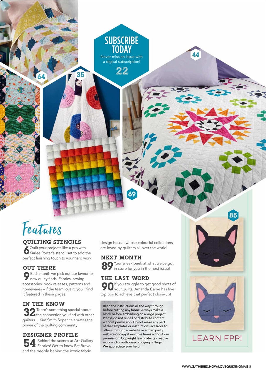 Love Patchwork & Quilting Preview Pages