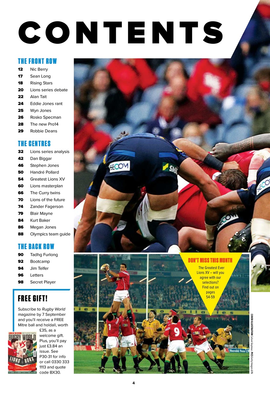Rugby World Preview Pages